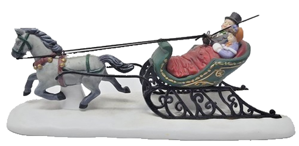 Dept 56 Heritage Village Dashing Through The Snow 58203 Christmas Accessory